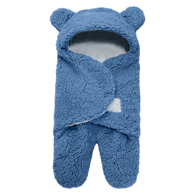 Sac de Couchage et Couverture d’Emmaillotage en Polaire Ultra-Douce pour Bébé