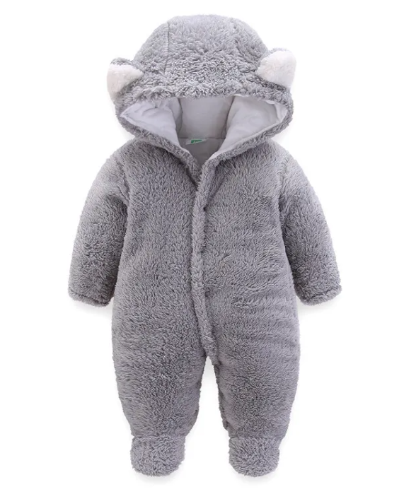 Combinaison d'hiver pour bébé, barboteuse bébé chaude et épaisse pour nouveau-né