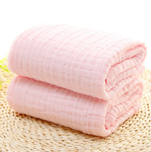 Couverture d'Emmaillotage pour Bébé Brodée- Tissu Mousseline