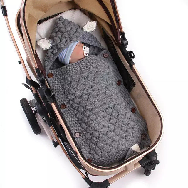 Sac de Couchage Doudou pour Bébé Nouveau-Né à Utiliser en Poussette
