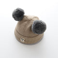 Bonnet hiver bébé avec pompom