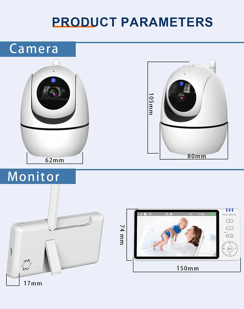 Moniteur Bébé HD Sans Fil