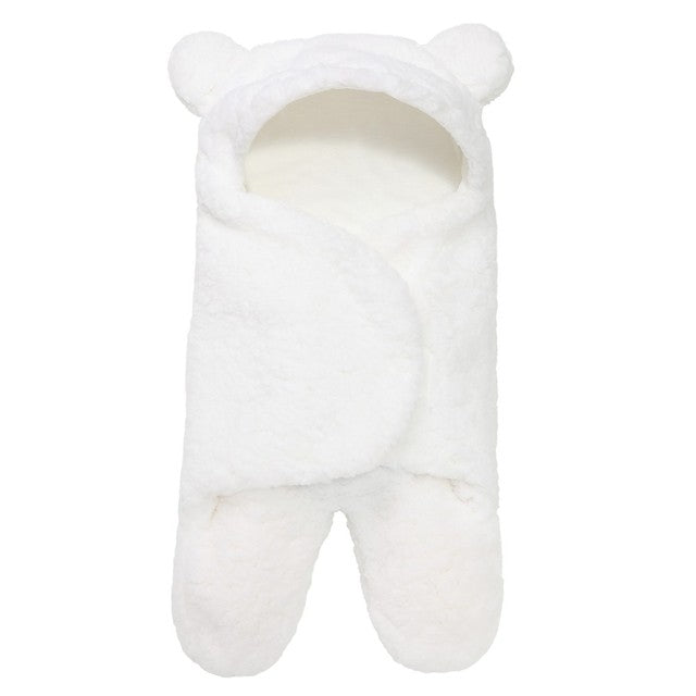 Sac de Couchage et Couverture d’Emmaillotage en Polaire Ultra-Douce pour Bébé