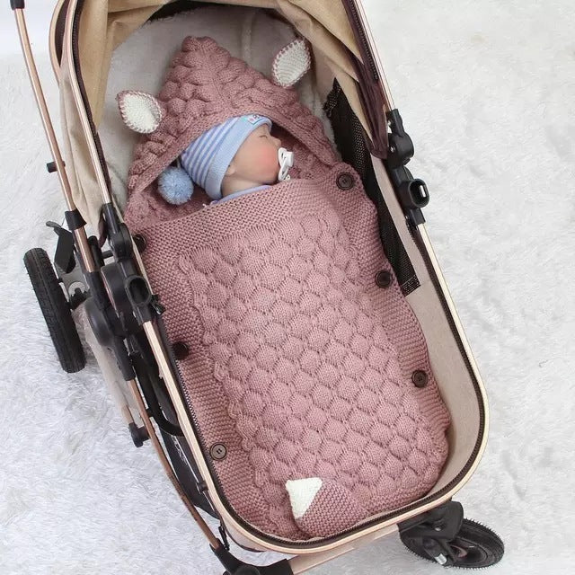 Sac de Couchage Doudou pour Bébé Nouveau-Né à Utiliser en Poussette