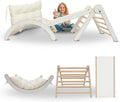 Ensemble d'escalade MAMOI® 4en1 pour enfants, bascule, coussin, triangle d'escalade et toboggan