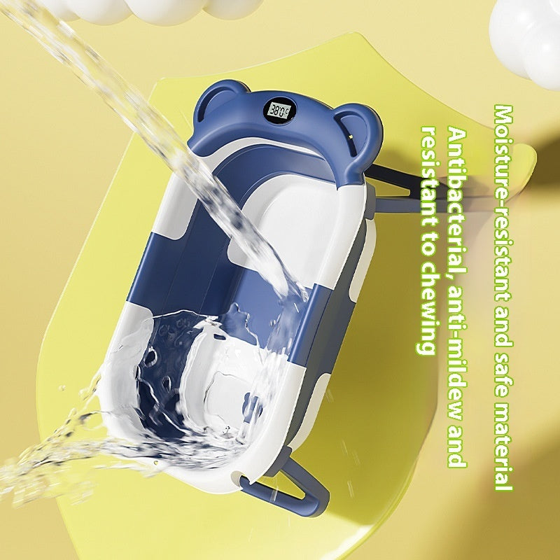 Baignoire pour bébé avec détection de température pour nouveau-né