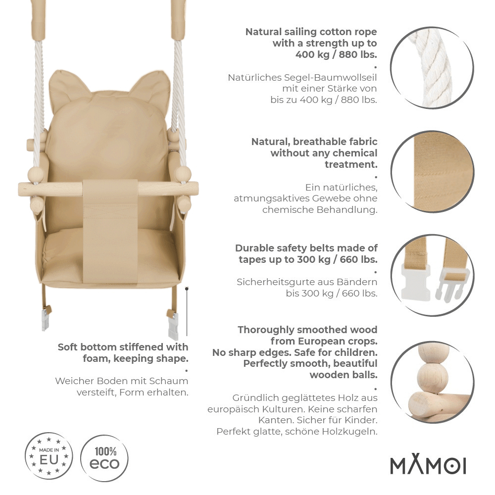 MAMOI® Balançoire pour enfants OURS