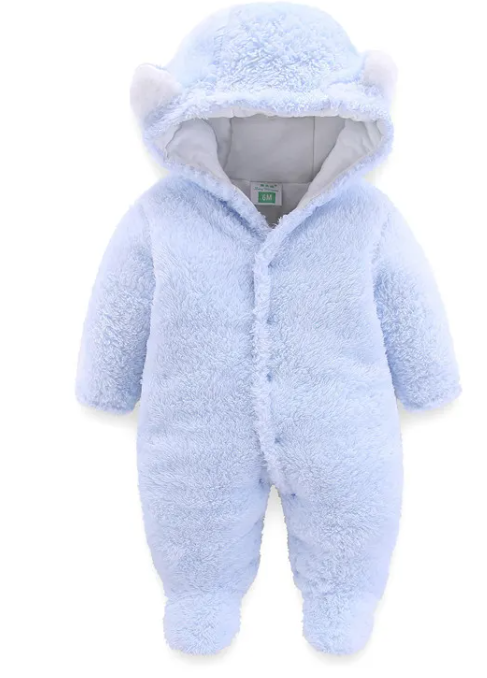Combinaison d'hiver pour bébé, barboteuse bébé chaude et épaisse pour nouveau-né