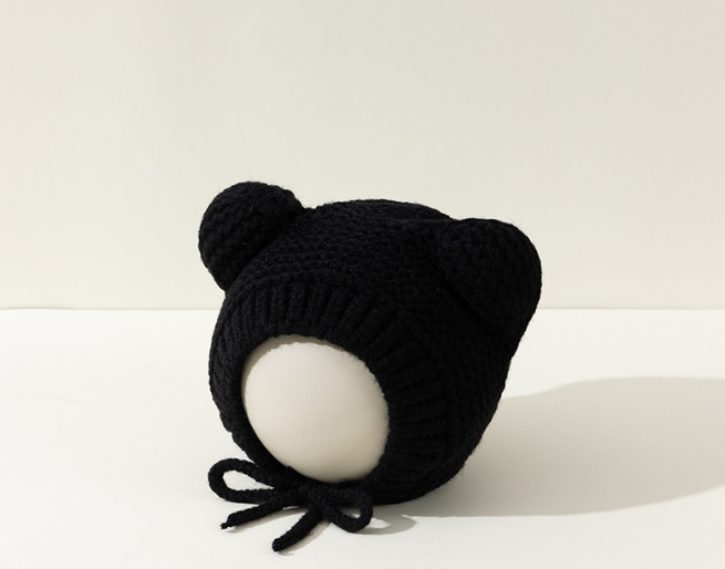 Bonnet bébé en laine pour automne et hiver