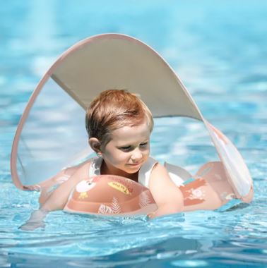 Bouée flottante pour bébé 3-36mois avec auvent amovible SPF+50