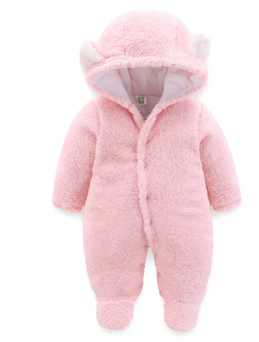 Combinaison d'hiver pour bébé, barboteuse bébé chaude et épaisse pour nouveau-né